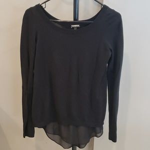 Womens Express sweater, black, size XS